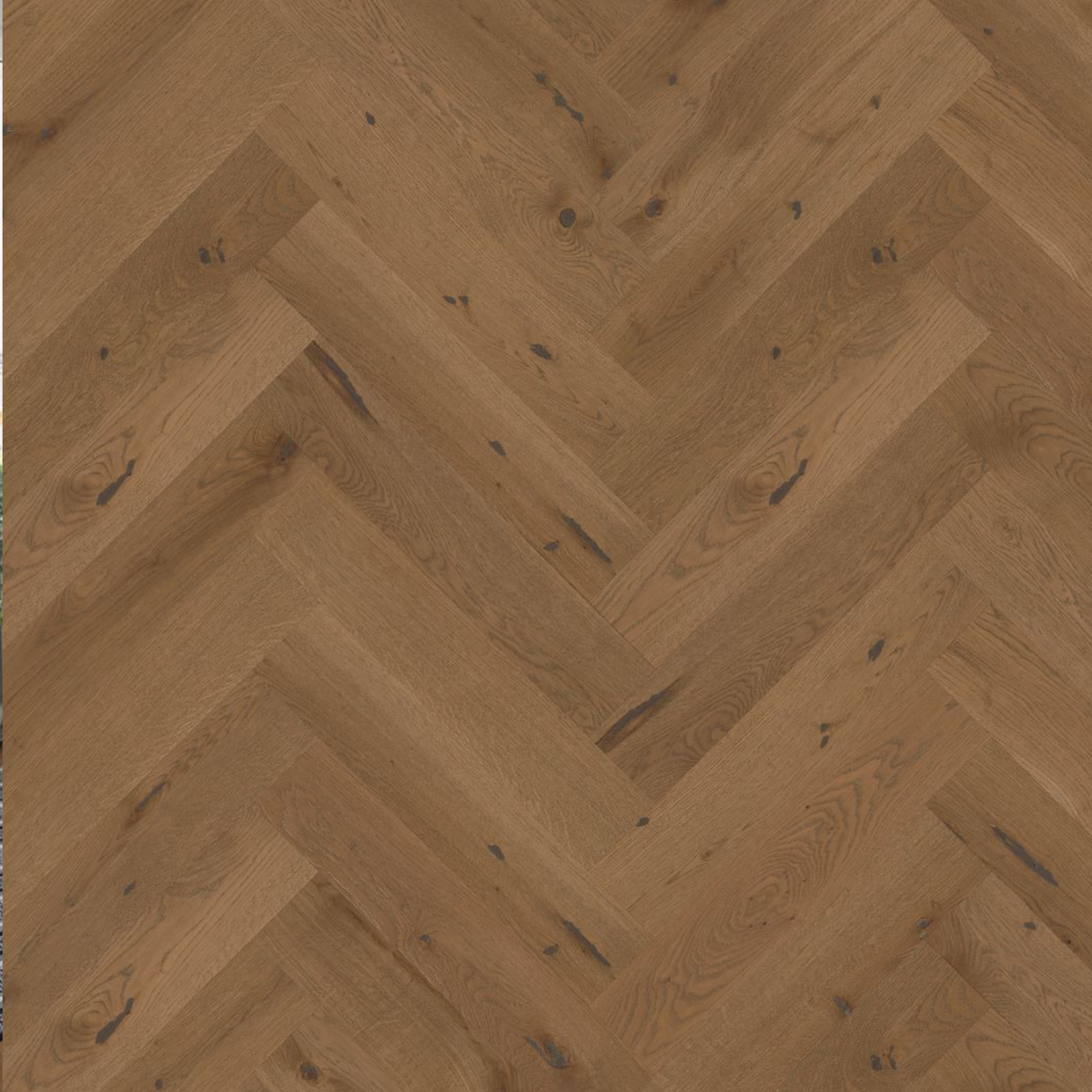 Smoked White Oak Herringbone 120 Lignum Strata Castro 15mm Engineered