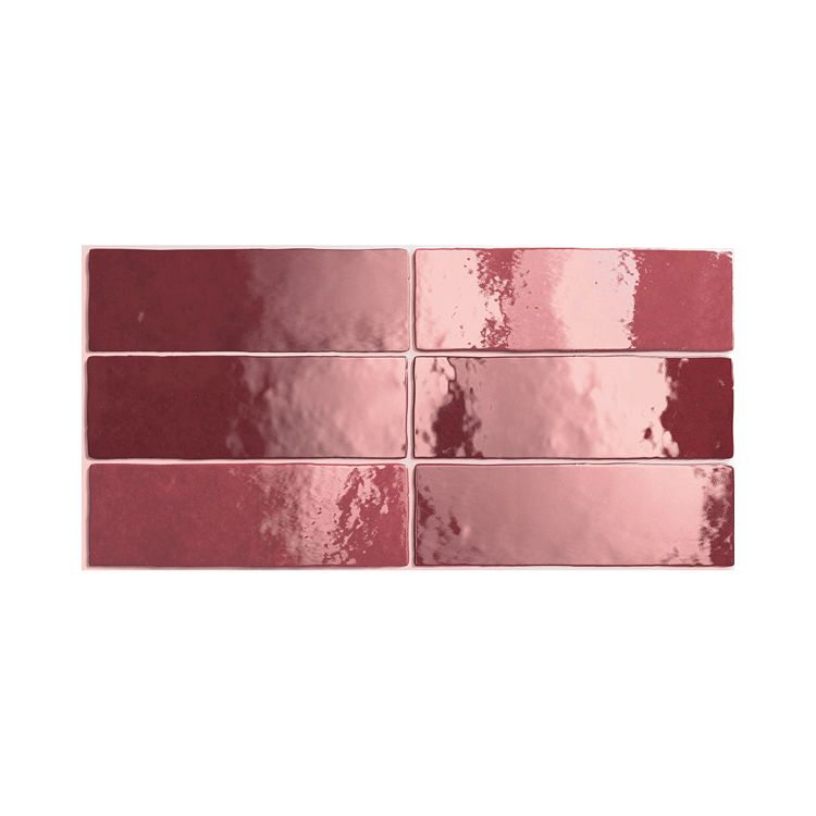 Equipe Artisan Burgandy 6.5x20 Polished Tiles