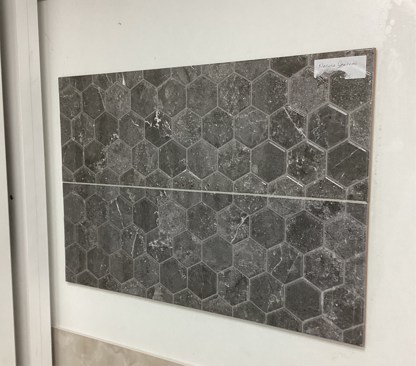 Nature Grafito Hexagon 750x250