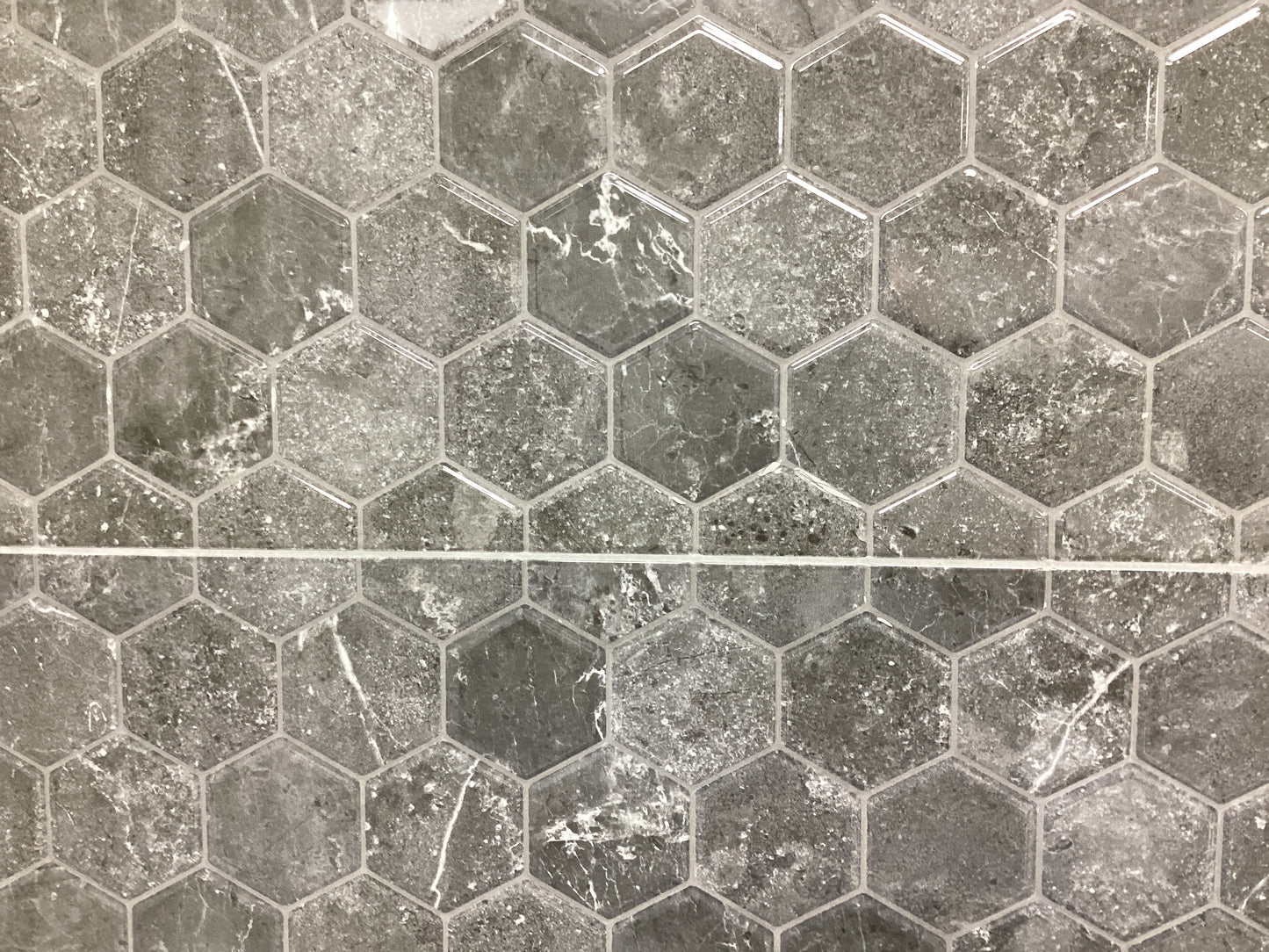 Nature Grafito Hexagon 750x250