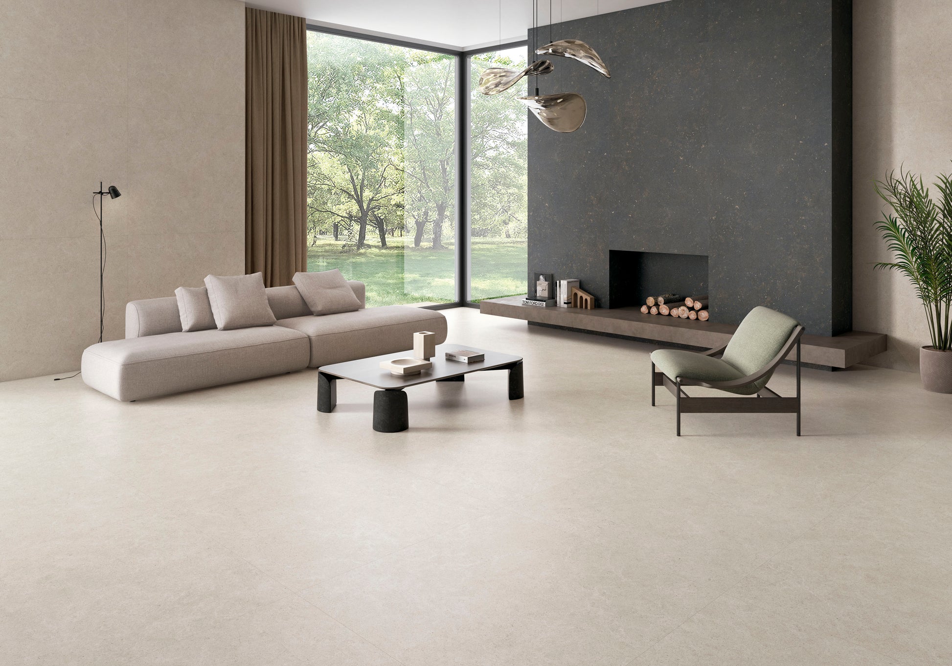 dune taupe large format 1200x600 tile by pamesa lifestyle image