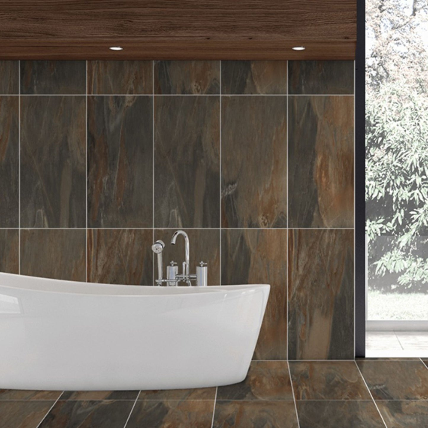 African Slate Multi Matt 600x300 Lifestyle Image