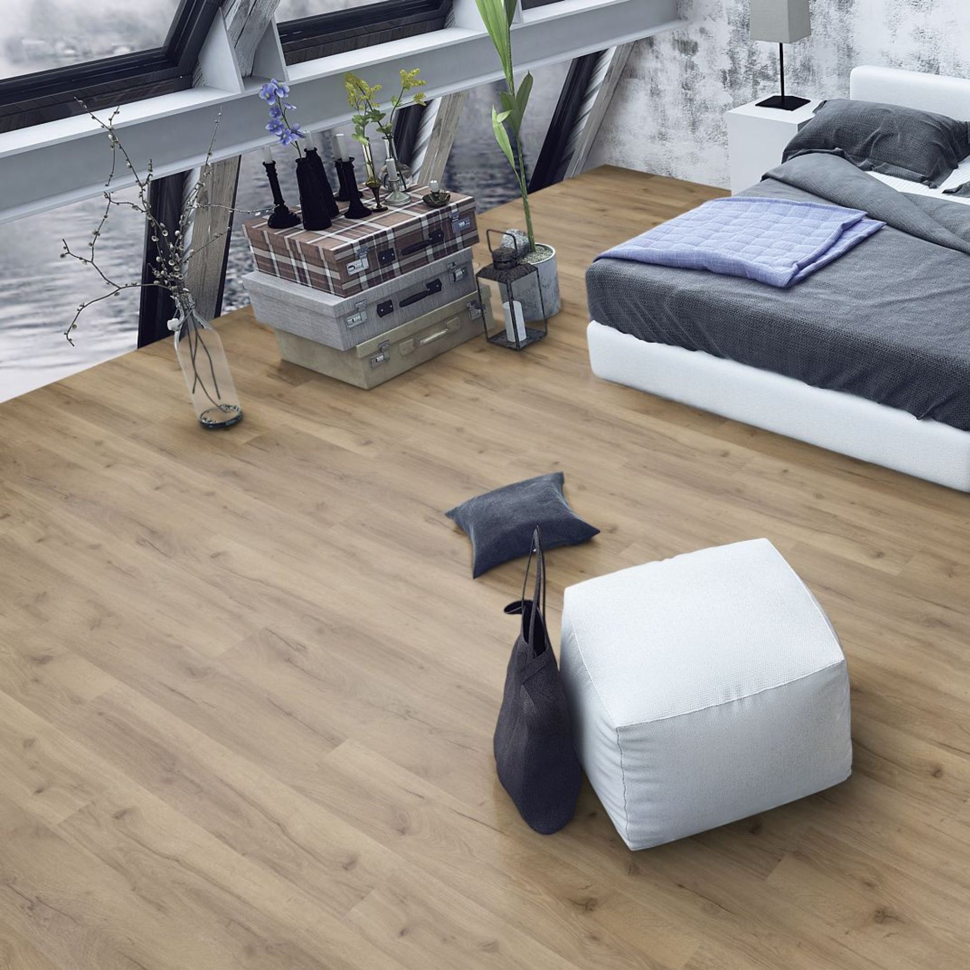 Albany Oak Lignum Fusion 12mm Laminate Lifestyle Image