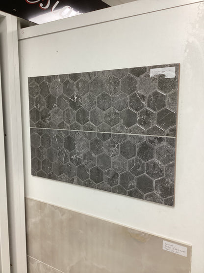 Nature Grafito Hexagon 750x250