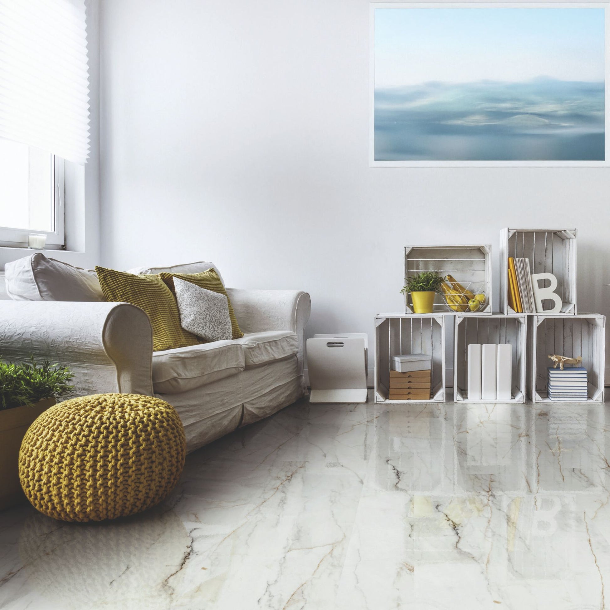 Calacatta Gold Marble Kaindl Gloss 8mm Laminate Lifestyle Image