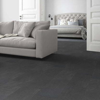 Charcoal Slate Lignum Core Tile 5.5mm Rigid Vinyl Lifestyle Image