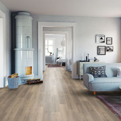 Greige Oak Lignum Fusion 12mm Laminate Lifestyle Image