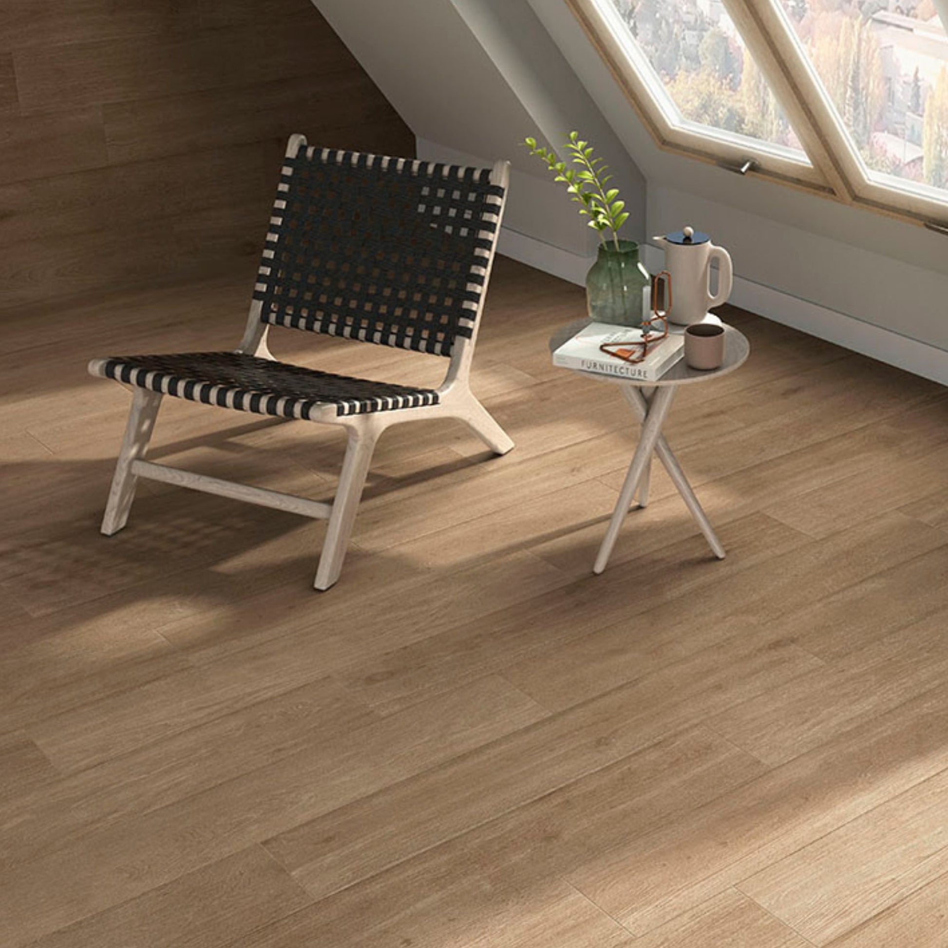 Hardwood Nogal Semi Polished 1200x200 Lifestyle Image