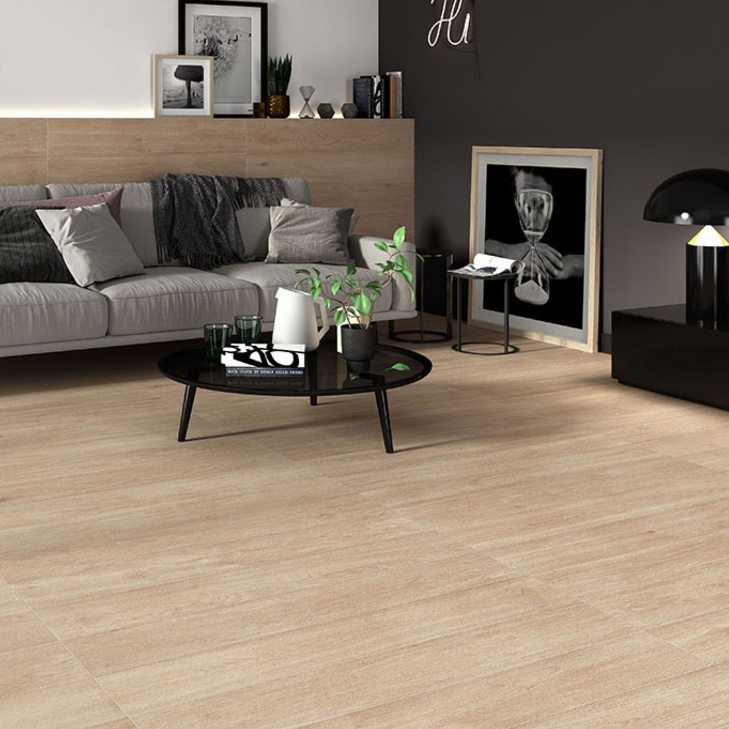 Hardwood Roble Semi Polished 1200x200 Lifestyle Image