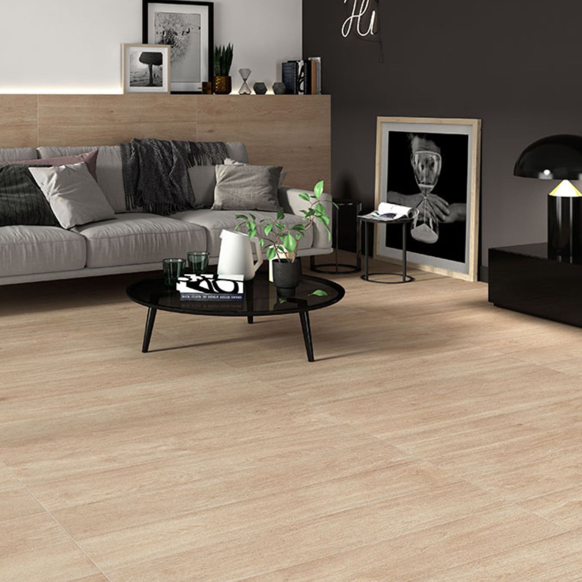 Hardwood Roble Semi Polished 1200x200 Lifestyle Image