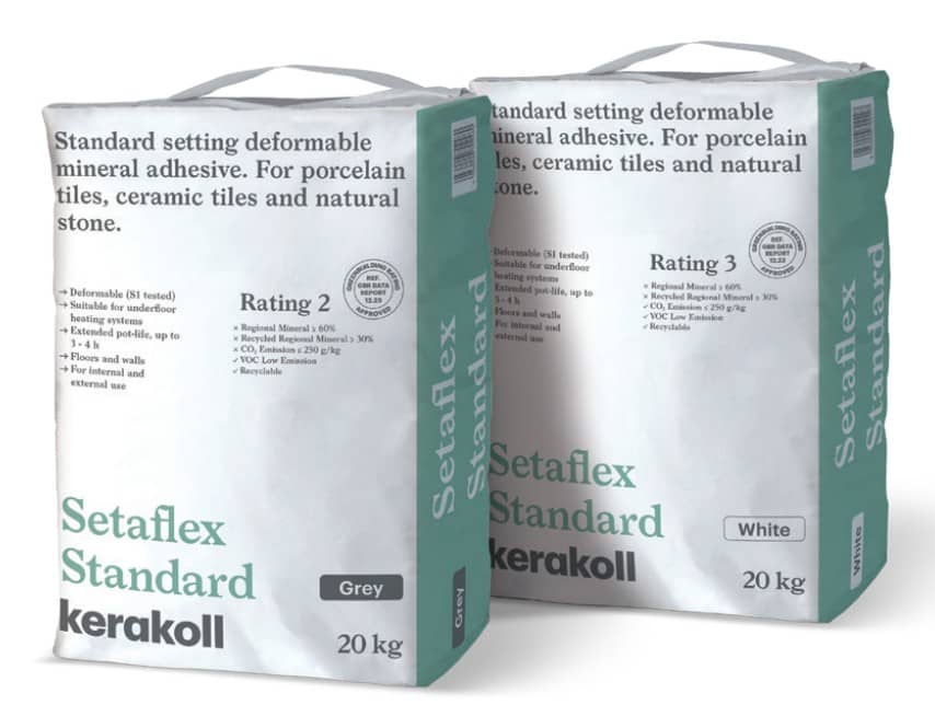 Kerakoll setaflex standard set tile adhesive bag