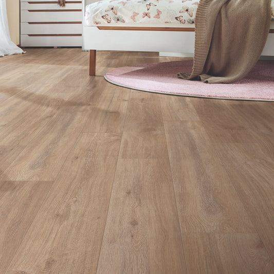 Khaki Oak Super Natural 8mm Laminate Lifestyle Image