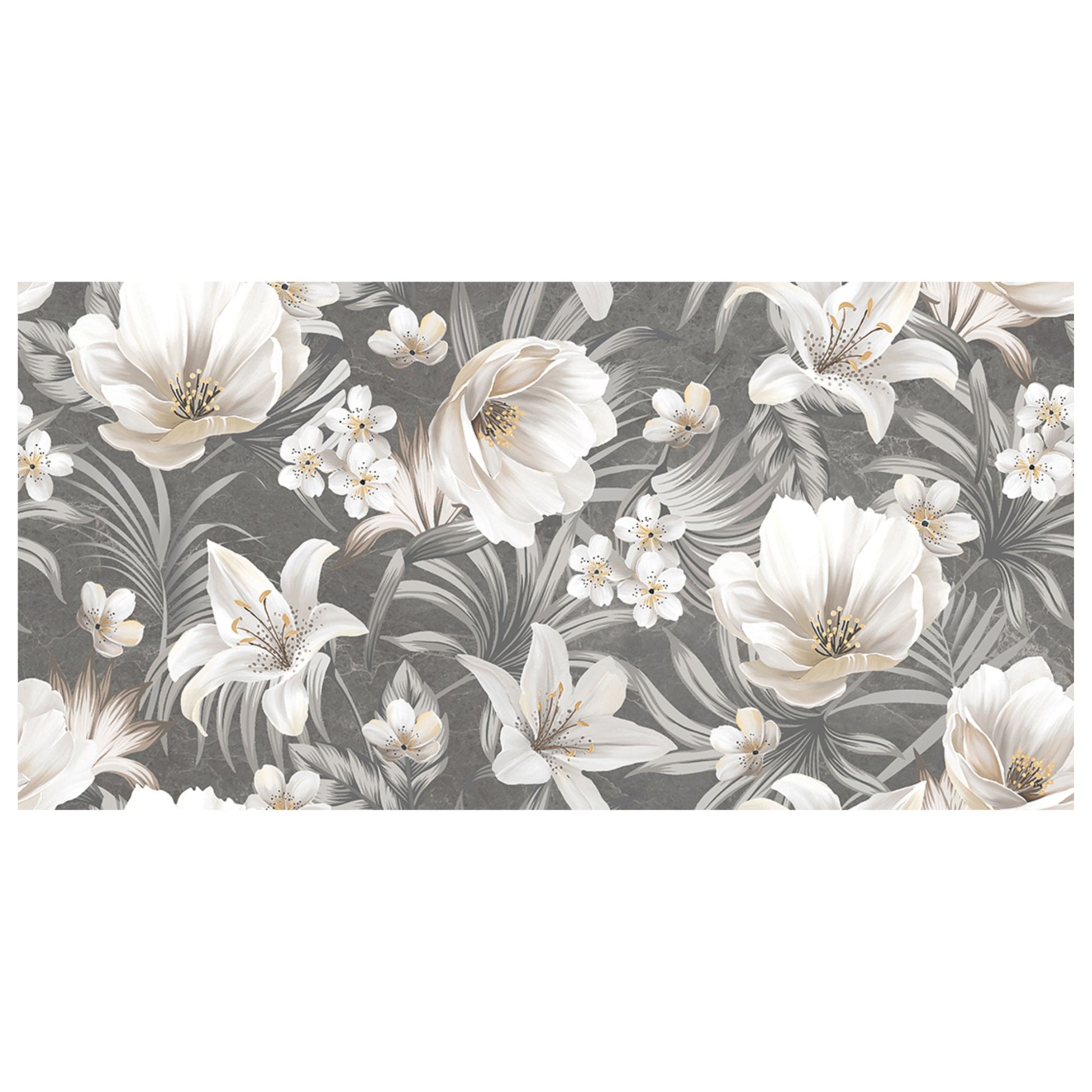 Linsey Decor Grey Matt Carving 1200x600 Single Tile Image