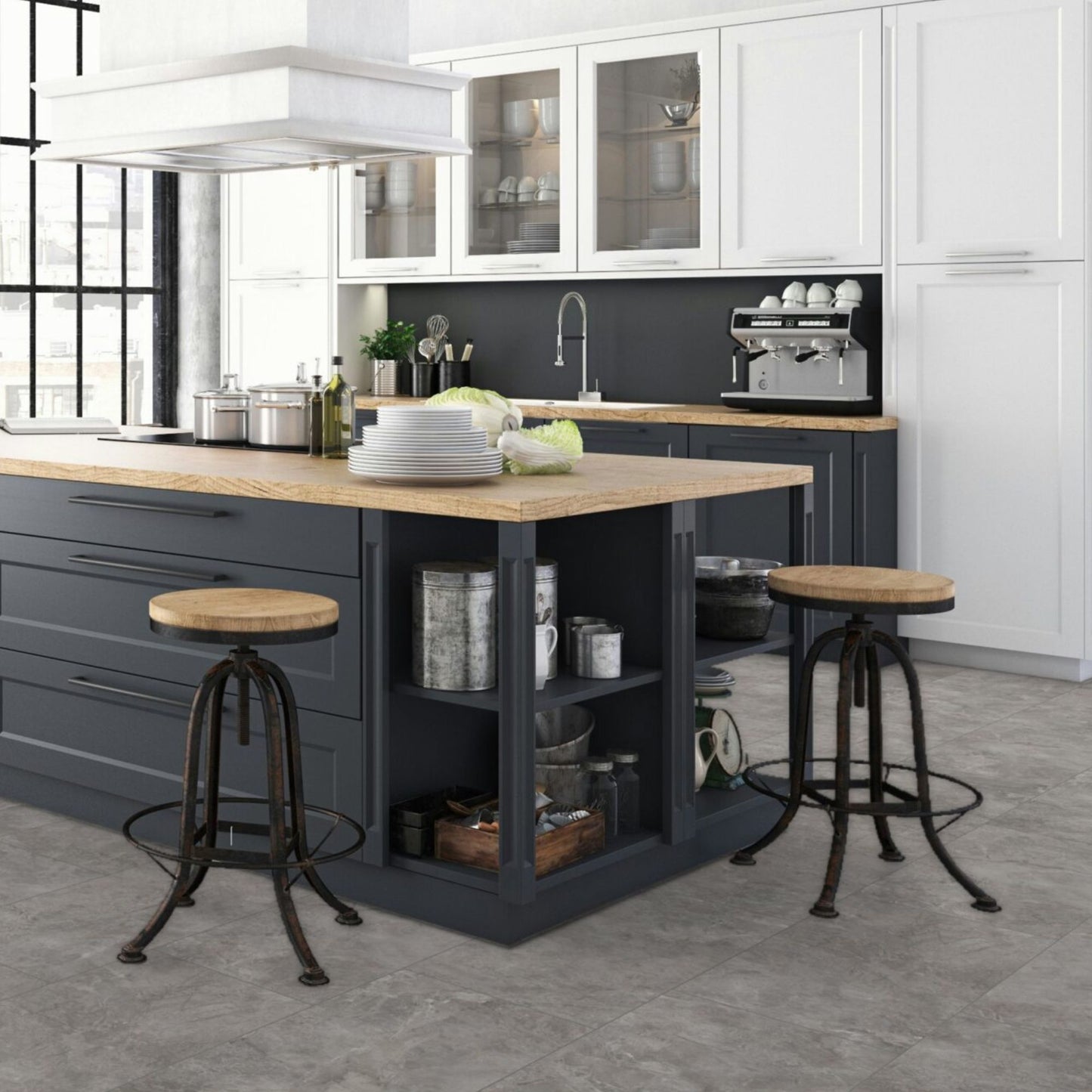 Martico Grigio Falquon 8mm Laminate Lifestyle Image
