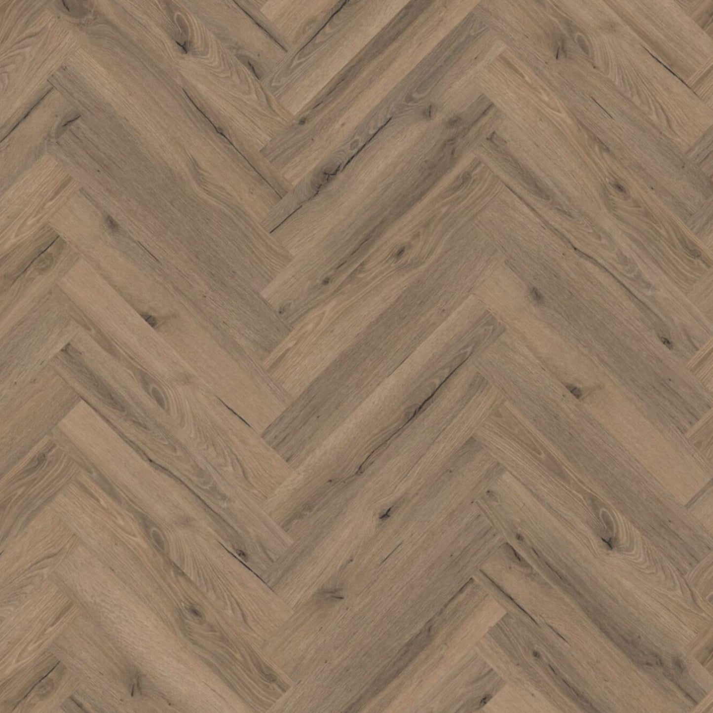 Mocha Oak Herringbone Lignum Core 5mm Rigid Vinyl Board Image