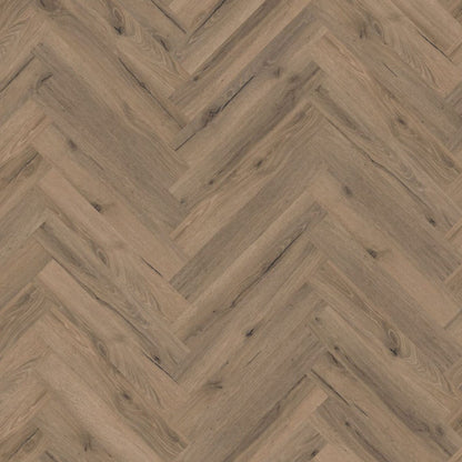 Mocha Oak Herringbone Lignum Core 5mm Rigid Vinyl Board Image
