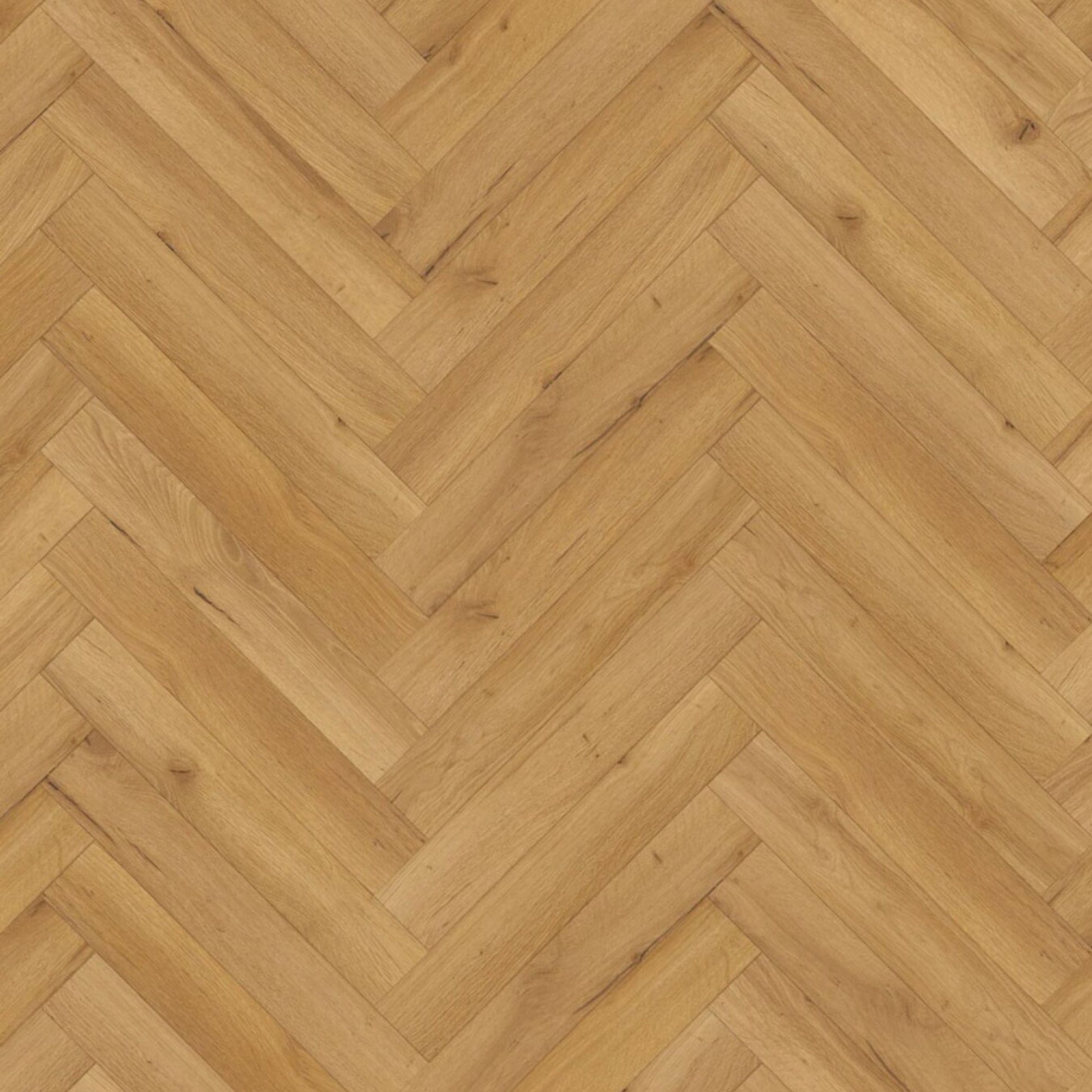 Robust Natural Oak Herringbone Lignum Fusion 12mm Laminate Board Image