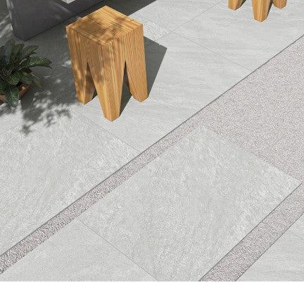 sandrock silver 900x600 outdoor porcelain tiles 20mm thick on a patio