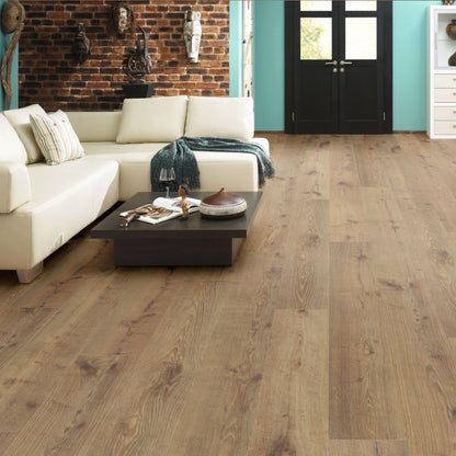 Sepia Tegernsee Oak Long & Wide 12mm Laminate Lifestyle Image
