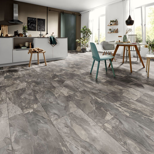 Silverado Slate Organic Classic 8mm Laminate Lifestyle Image