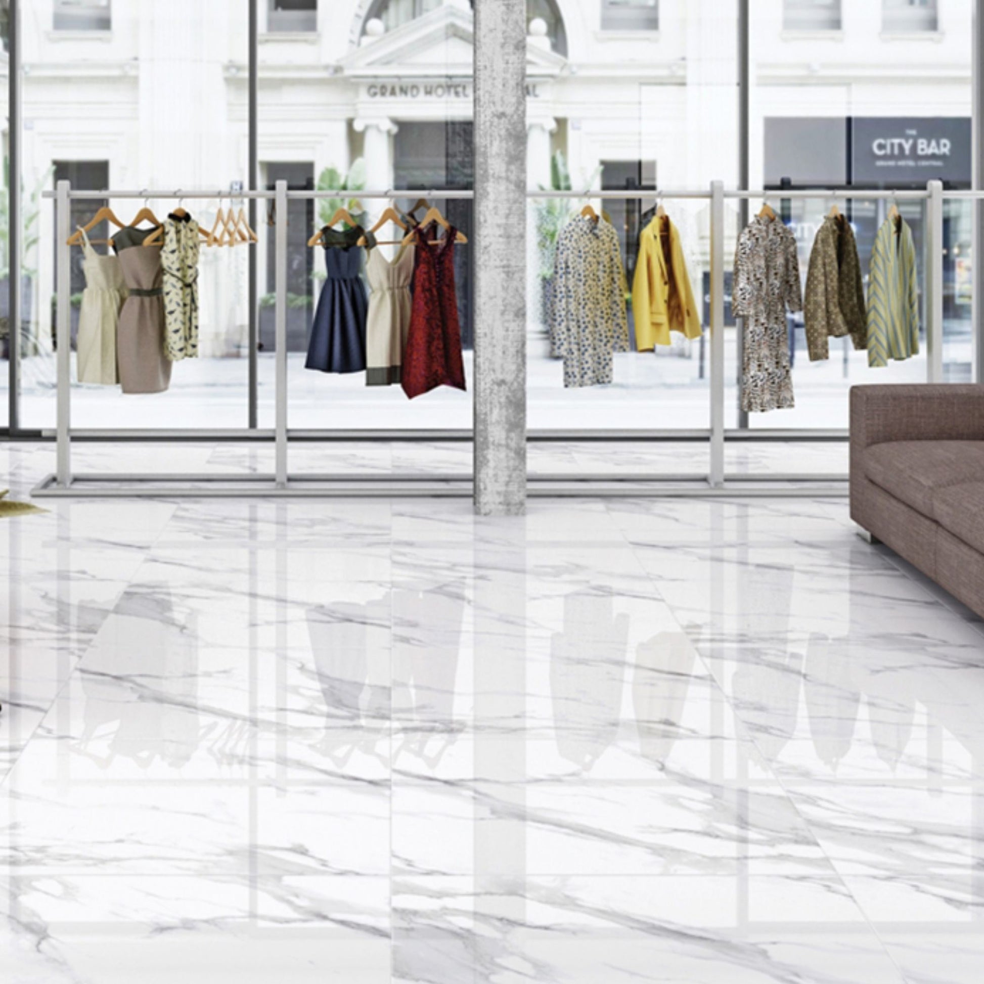 Statuario Mercury Polished 1200x600 Lifestyle Image