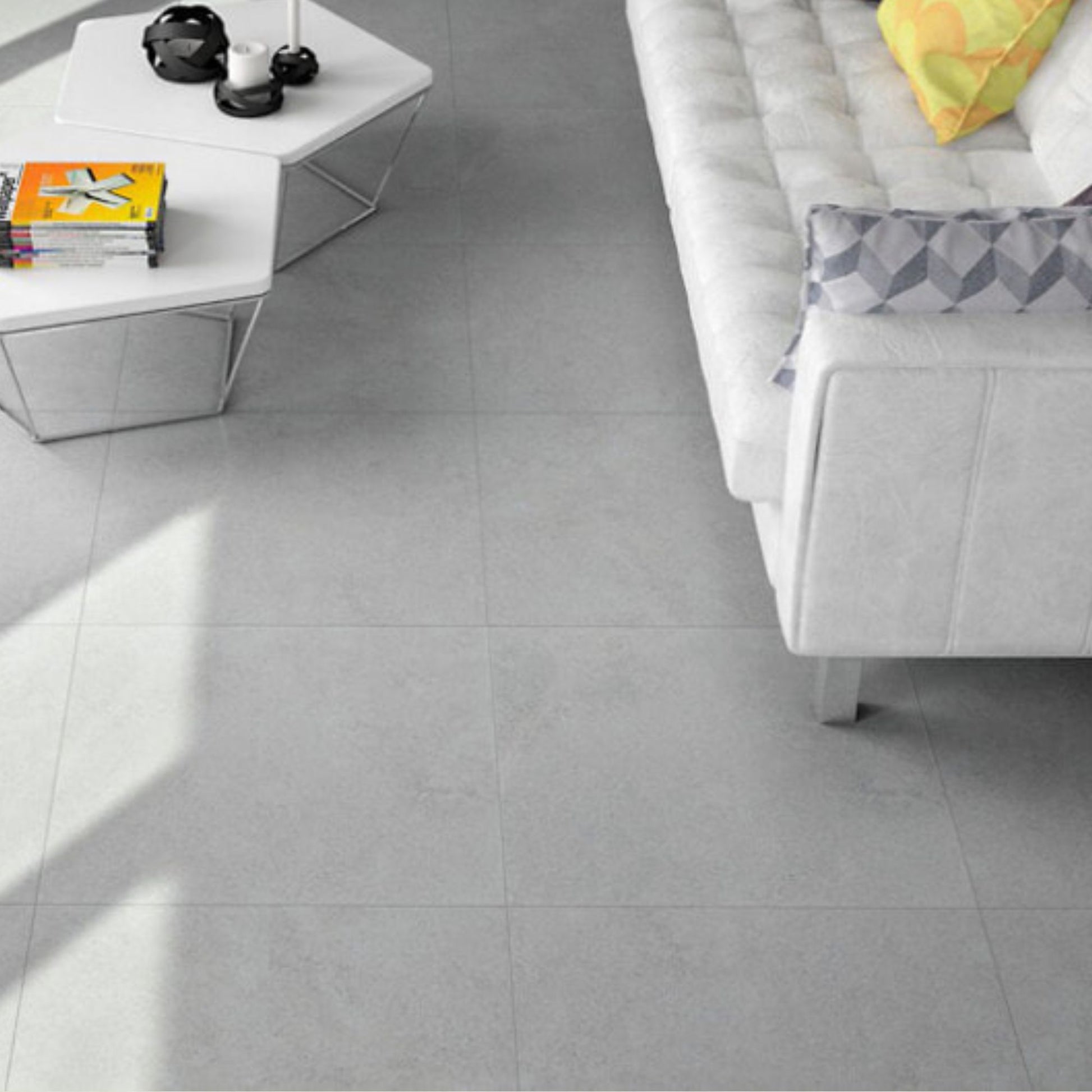 Trento Blanco Semi Polished 600x600 Lifestyle Image