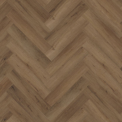 Truffle Oak Herringbone Lignum Core 5mm Rigid Vinyl Board Image