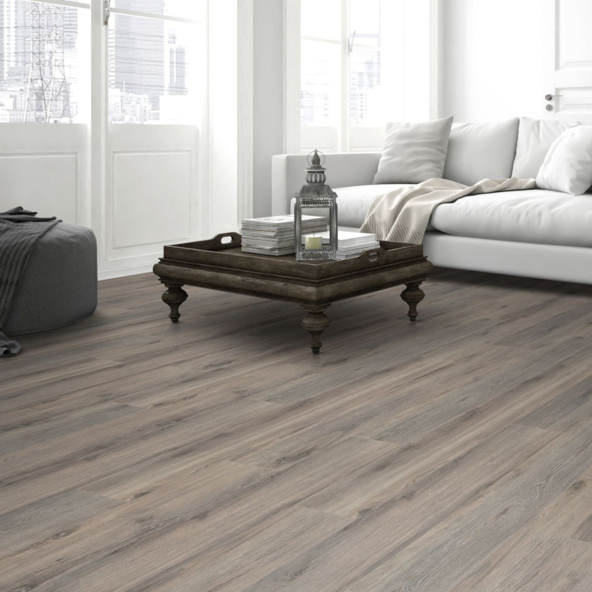 Volcanic Oak Lignum Fusion 12mm Laminate Lifestyle Image