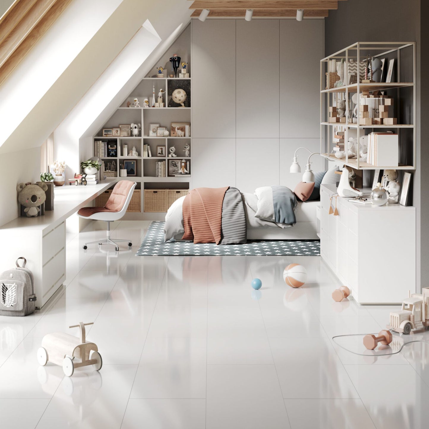 White Falquon 8mm Laminate Lifestyle Image