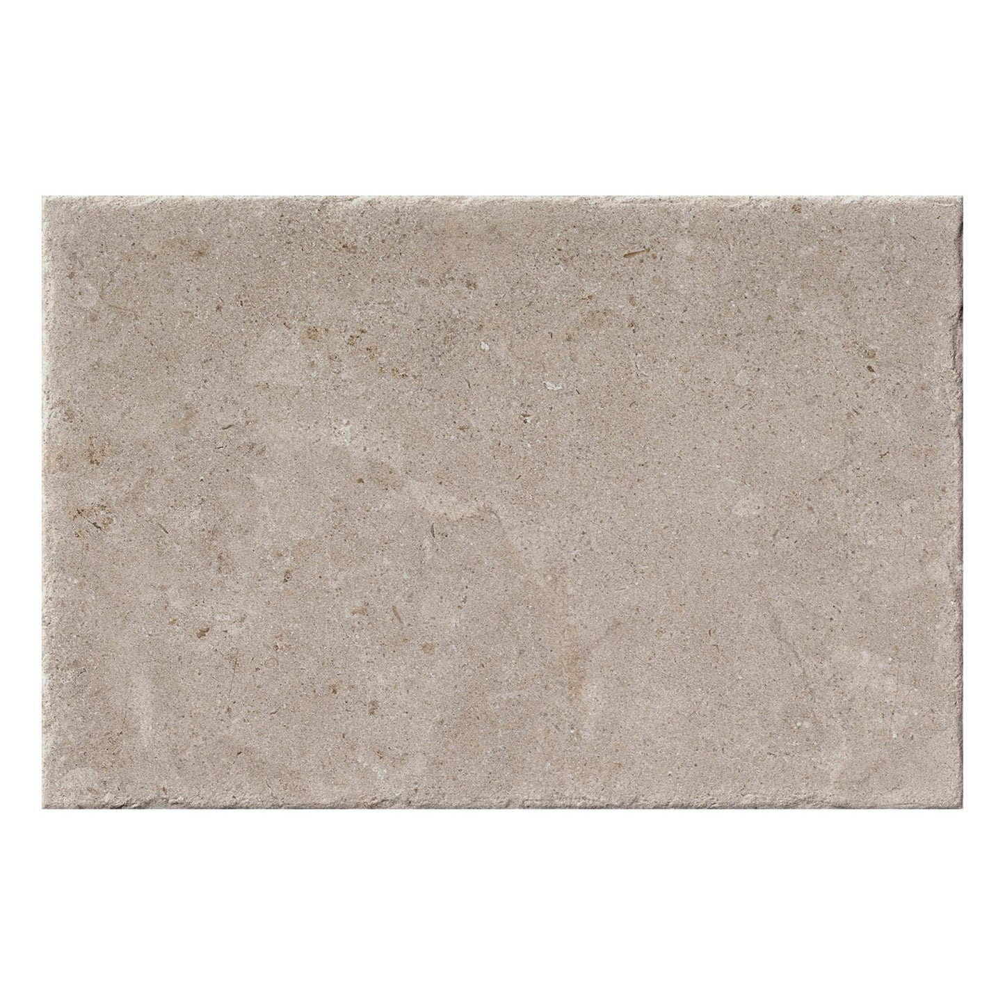 Rectangular stone tile with a beige and brown pattern on a white background. alba stone by pamesa