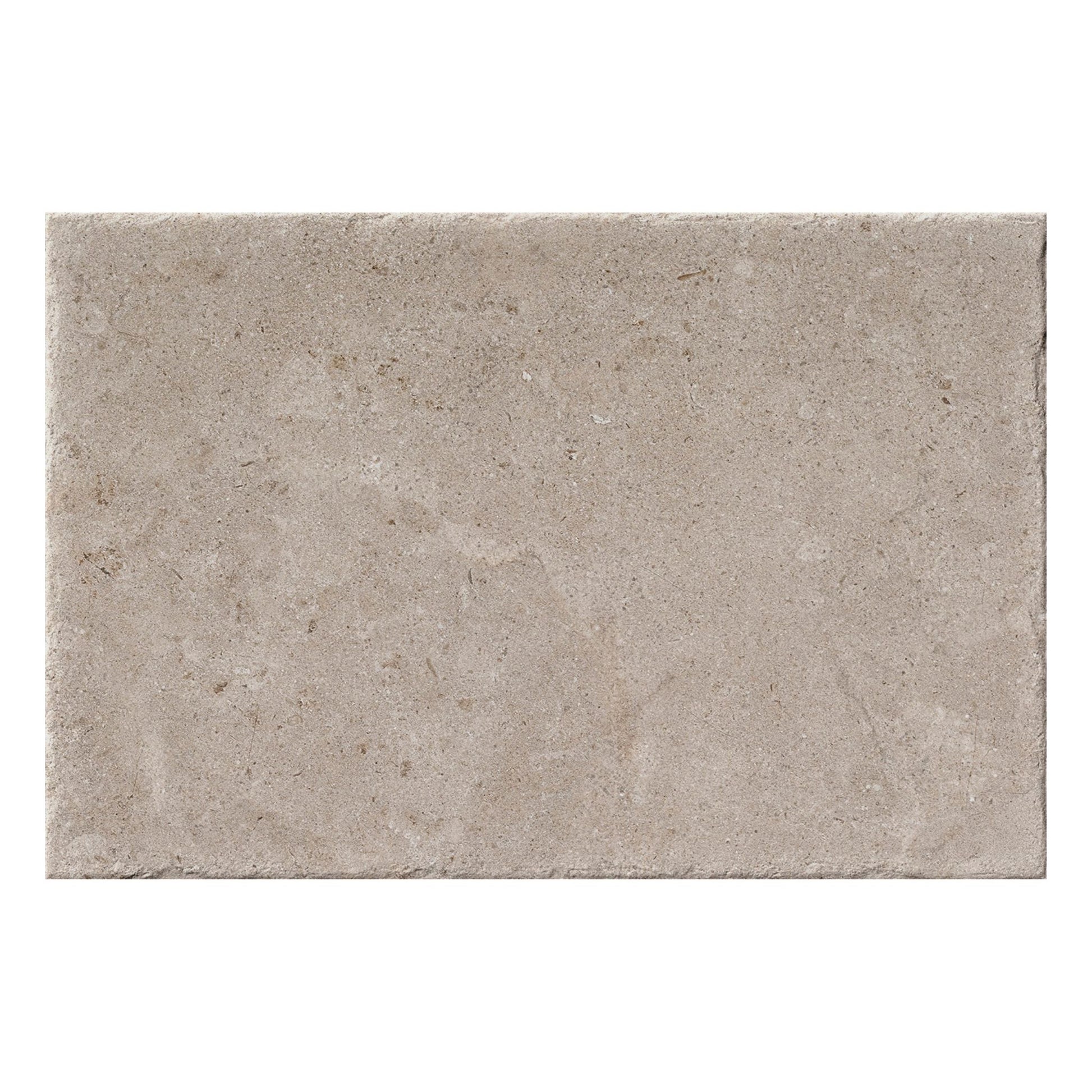 Rectangular stone tile with a beige and brown pattern on a white background. alba stone by pamesa