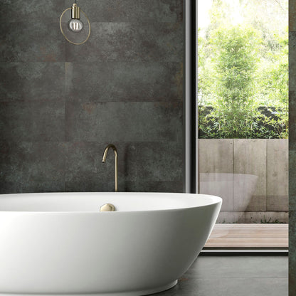 Alloy Coal Matt 1200x600 Tiles Lifestyle Image