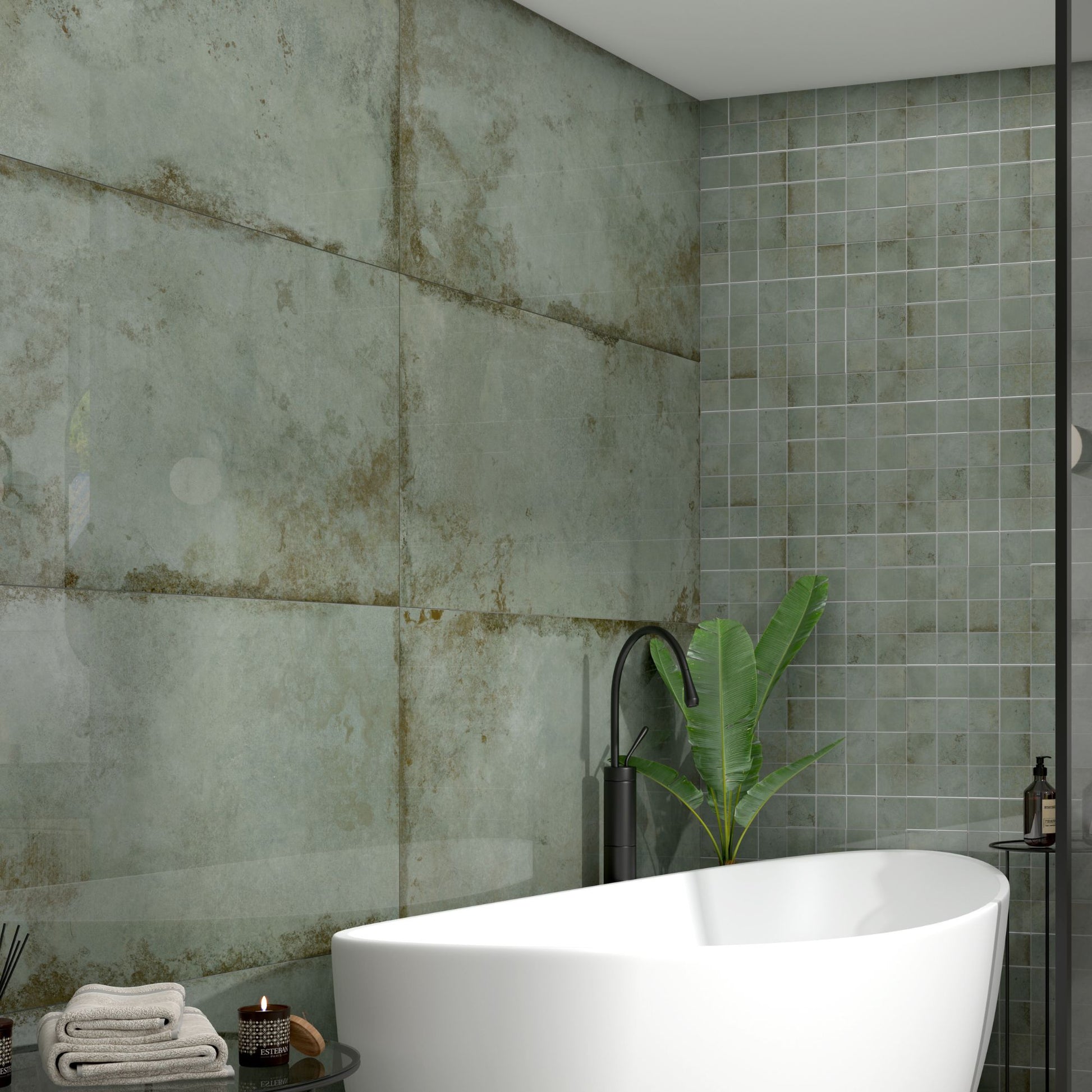 Alloy Mint Matt 1200x600 Tiles Lifestyle Image