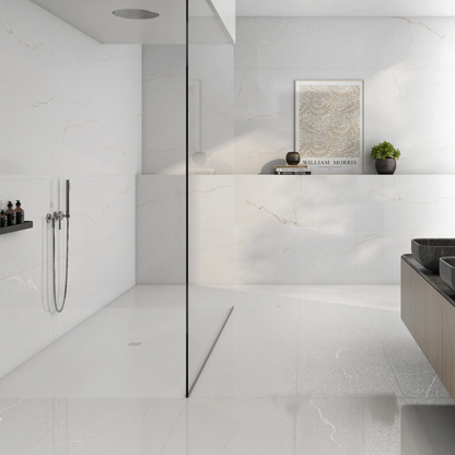 Bianco Mare Gold Semi Polished 1200x600