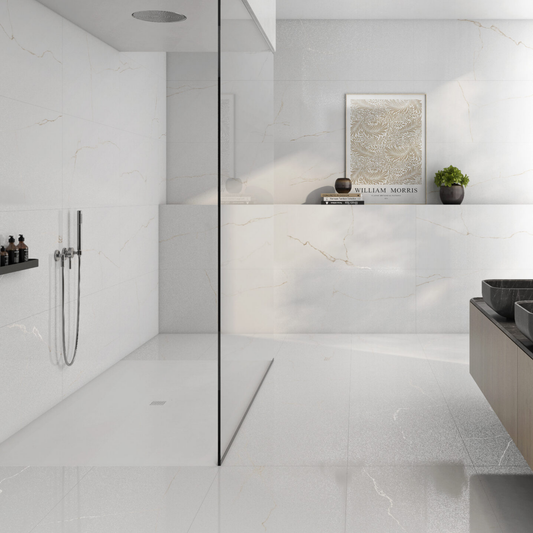 Bianco Mare Gold Semi Polished 1200x600