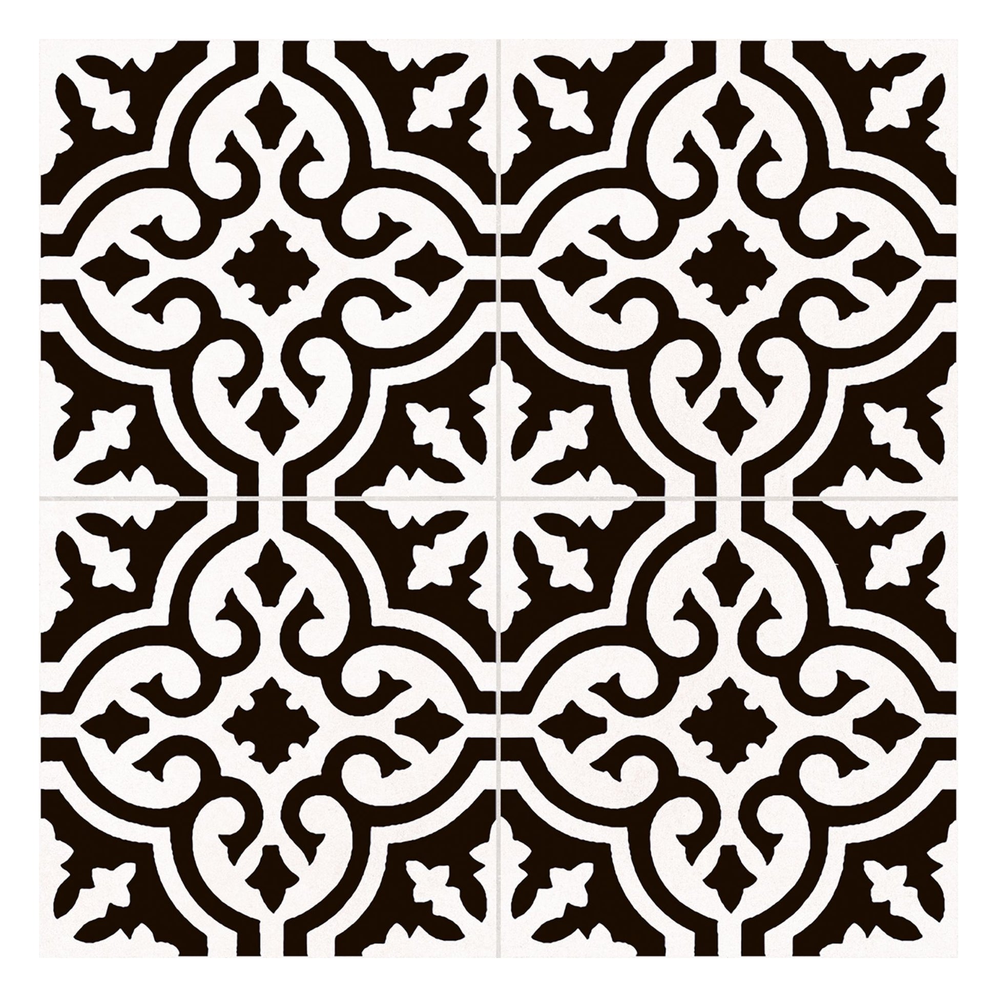 classic negro pattern tile by pamesa