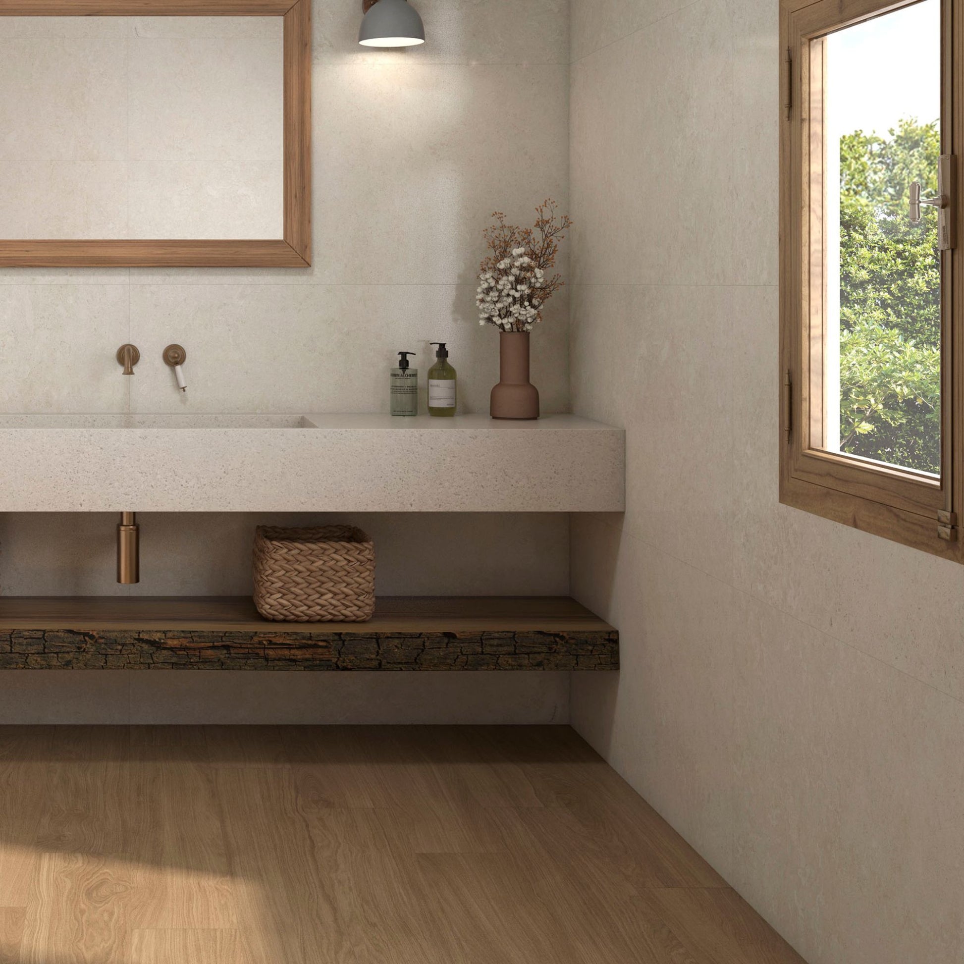 Coralstone Marfil Matt 1200x600 Tiles Lifestyle Image
