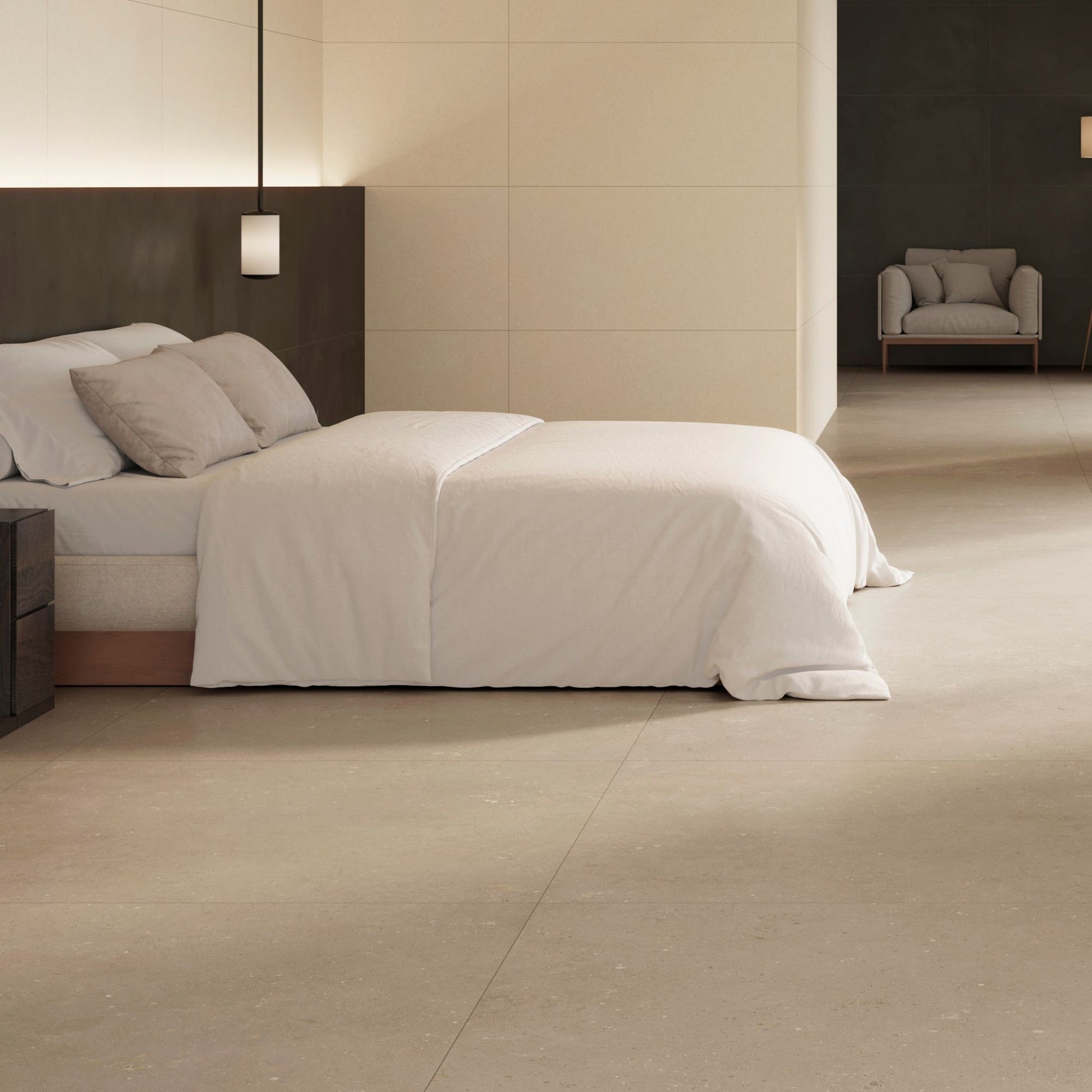 Core Ivory Matt 1200x600 Tiles Lifestyle Image