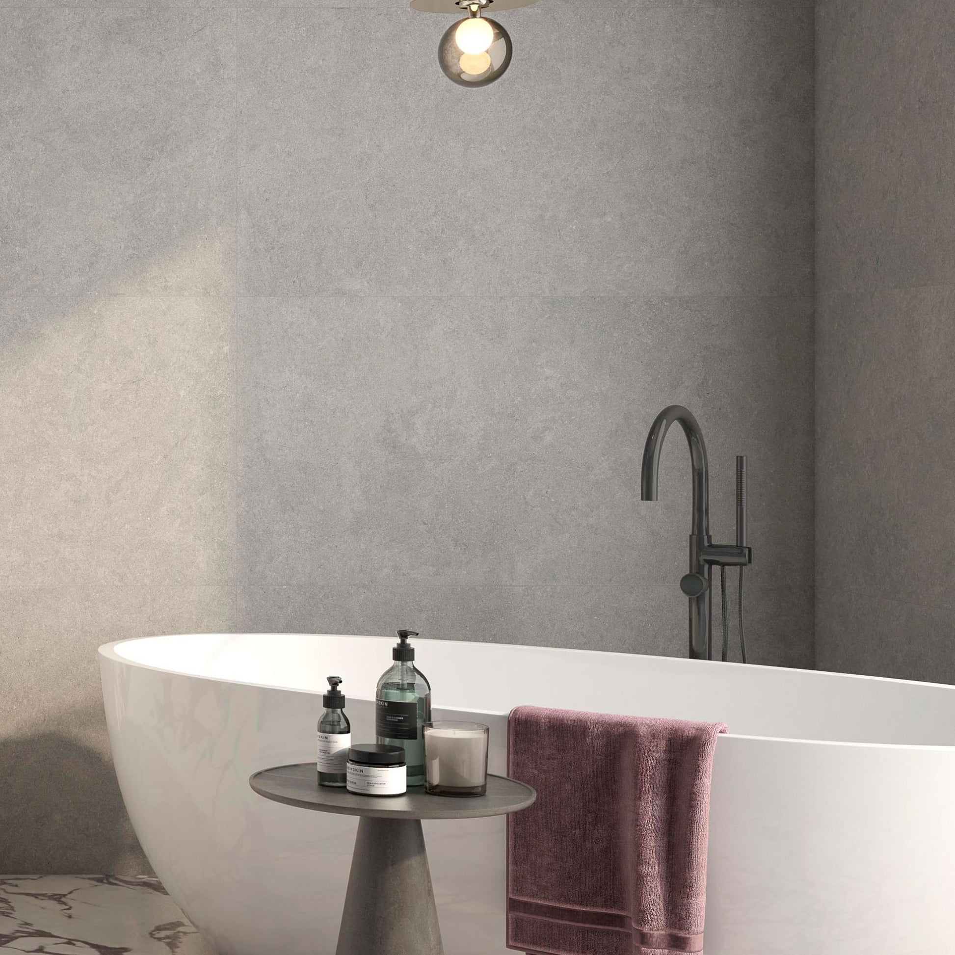 Cromat Gris Semi Polished 1200x600 Tiles Lifestyle Image