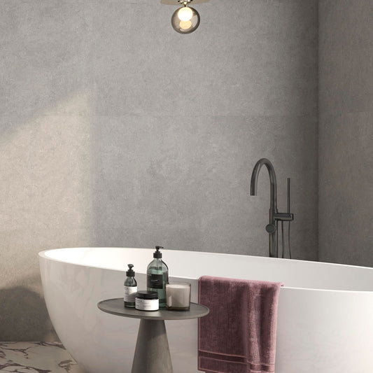 Cromat Gris Semi Polished 1200x600 Tiles Lifestyle Image