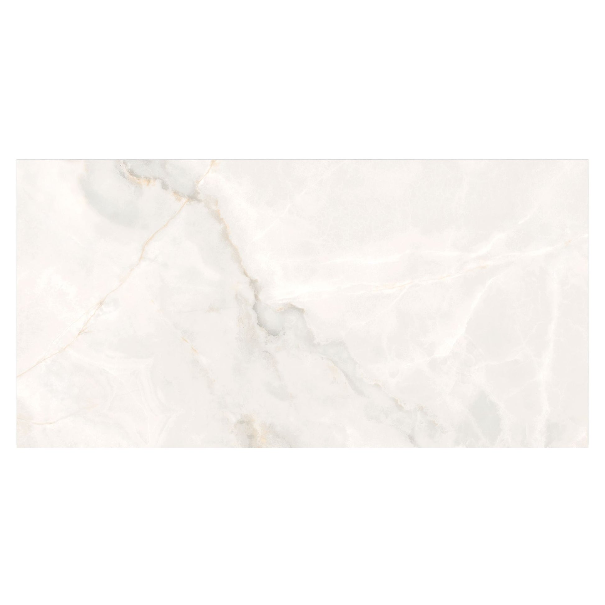 Lux Noor White Polished 1200x600 Tiles Image