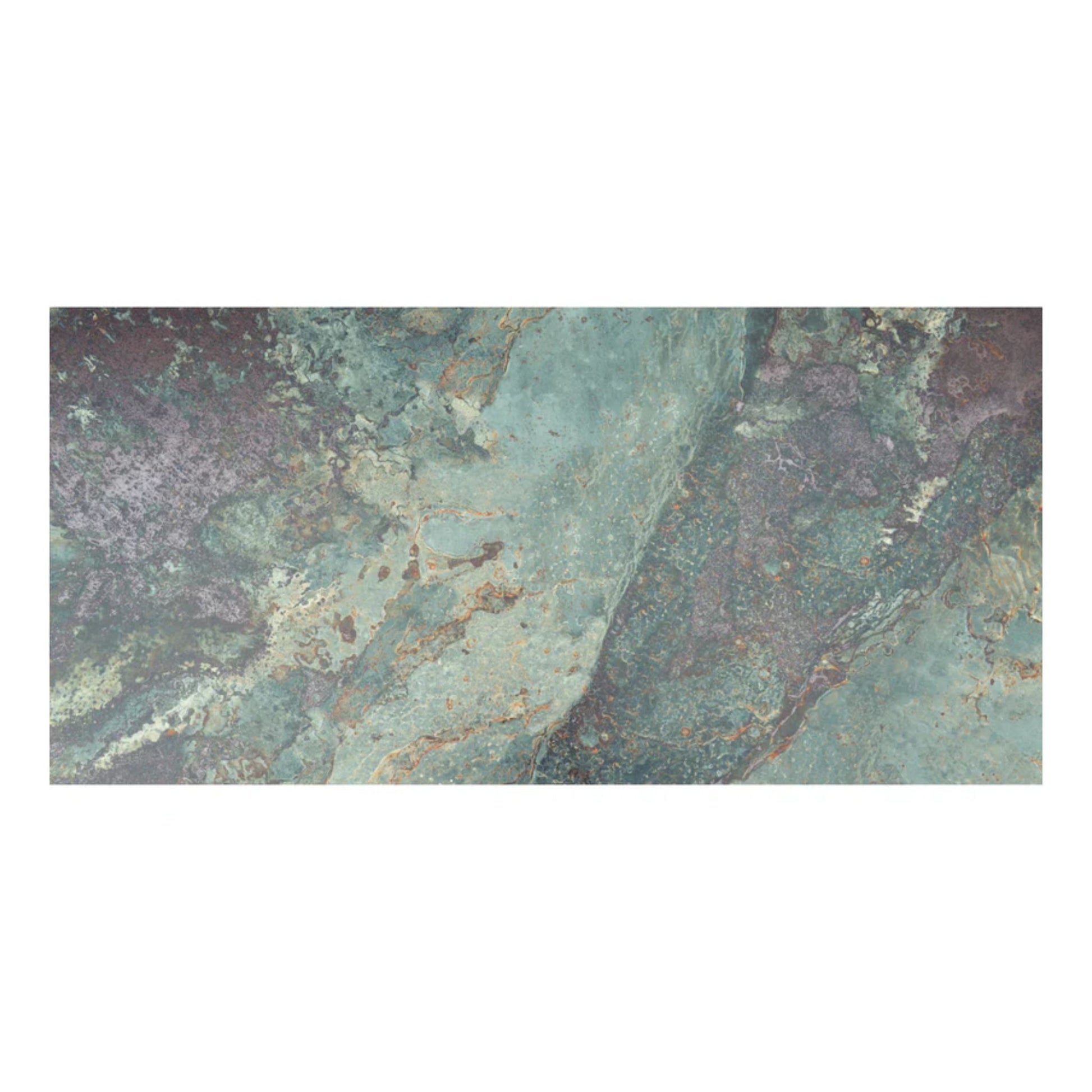 metallic blue large format porcelain tile