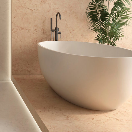 Perlino Rose Semi Polished 1200x600 Tiles Lifestyle Image