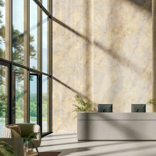 Pure Light Nacar Polished 1200x600 Tiles Lifestyle Image