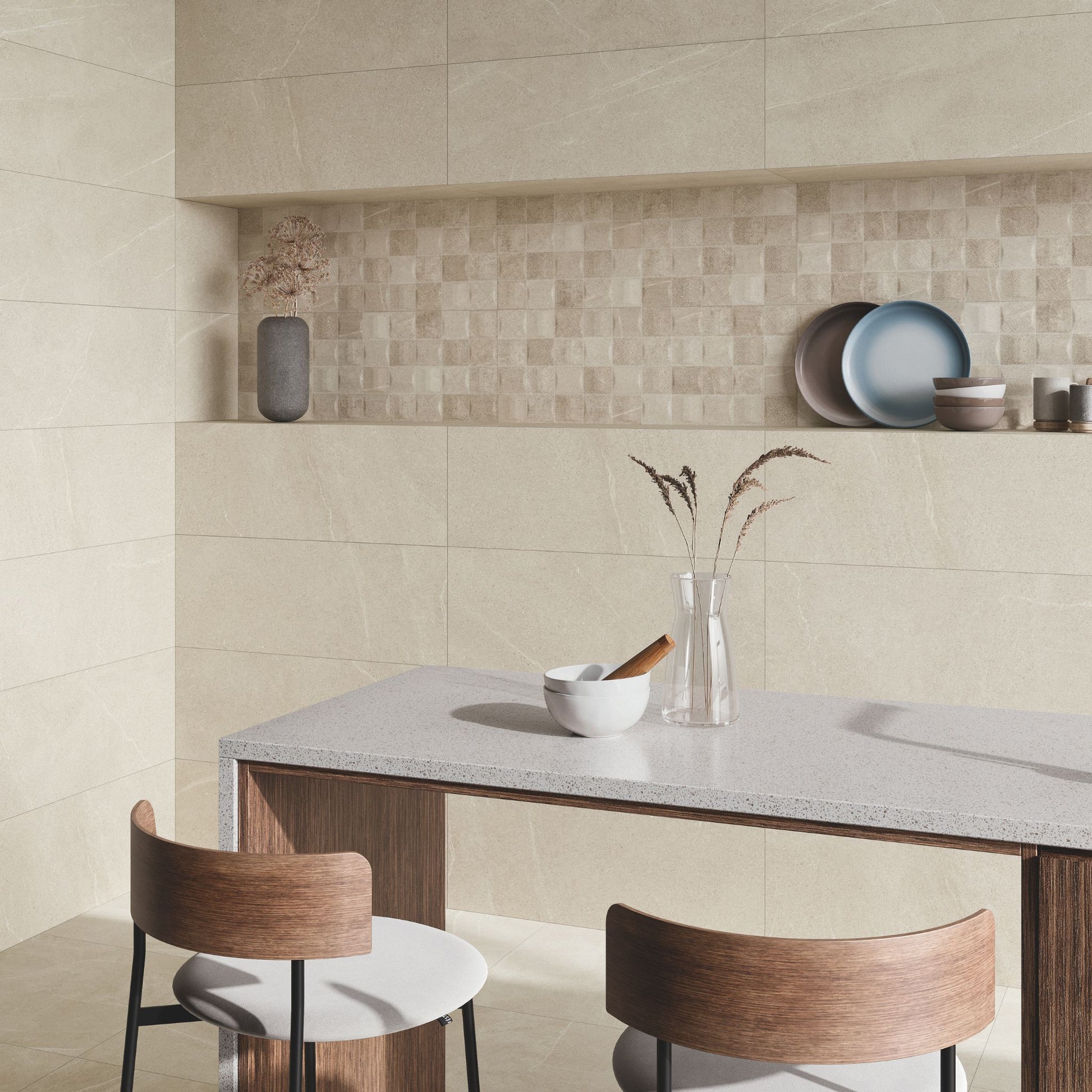 stn bellevue ivory 900x330 tile on the wall