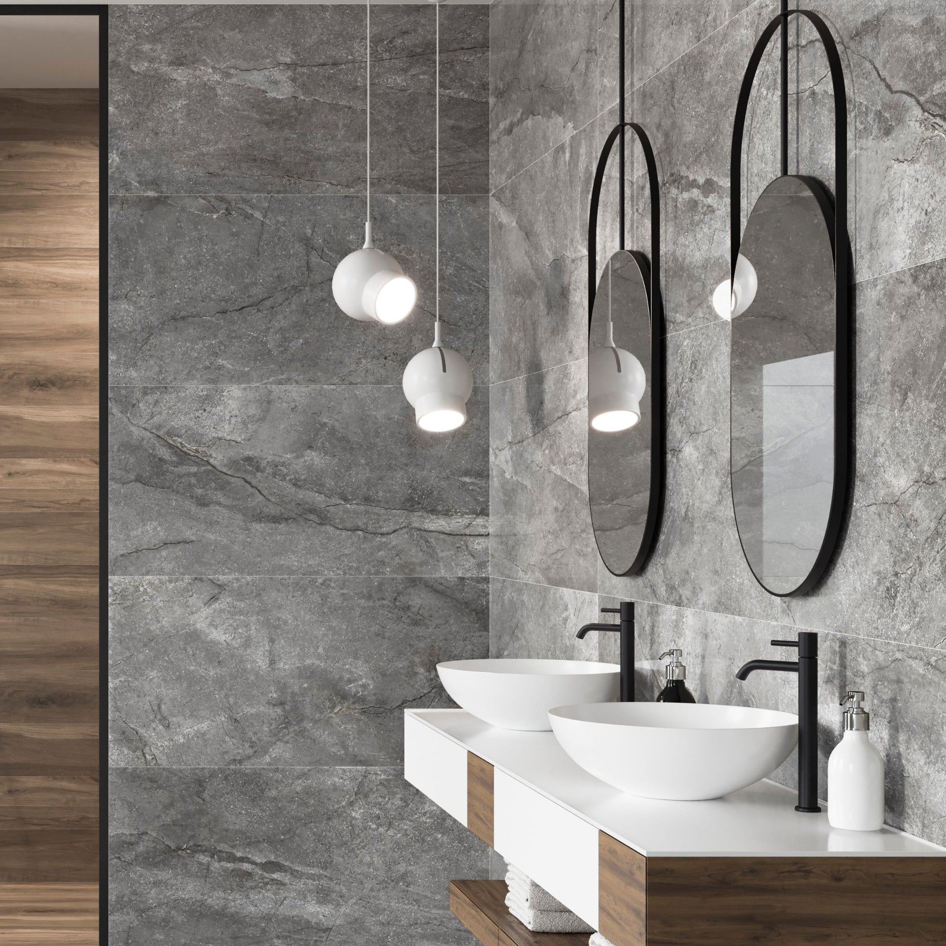 Wells Ash Matt 1200x600 Tiles Lifestyle Image