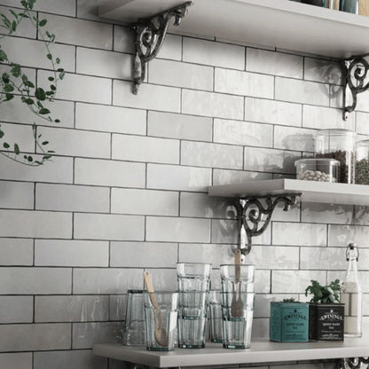 Equipe Artisan White 6.5x20 Polished Tiles