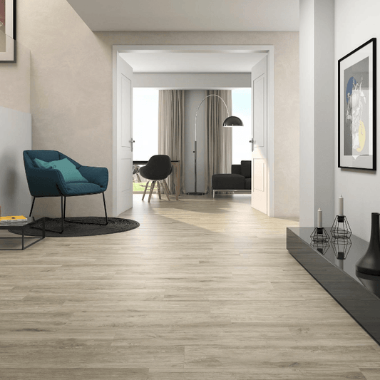 Kingswood Argent 22x85 Wood Effect Floor Tiles