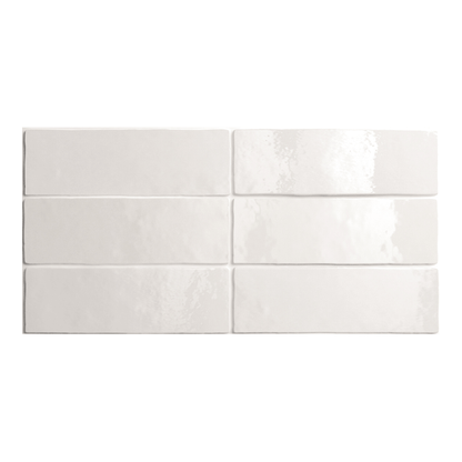 Equipe Artisan White 6.5x20 Polished Tiles